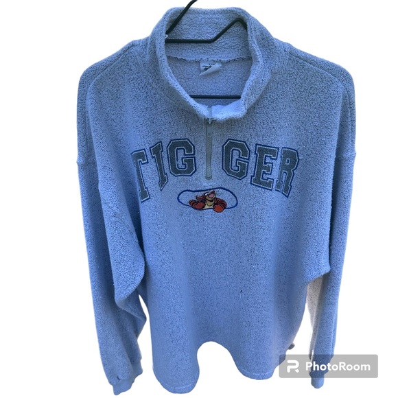 Disney Other - Vintage The Disney Store Tigger Quarter Zip Sweater Made In USA